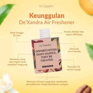 De'Xandra Air Freshener – Parfum Mobil & Pengharum Ruangan Aroma Terapi Tahan Lama