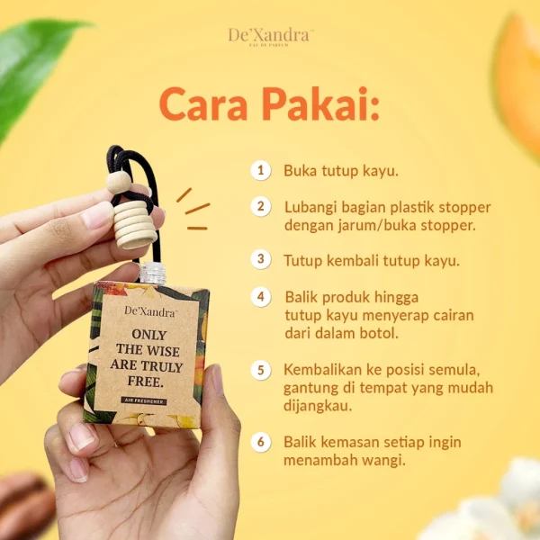 De'Xandra Air Freshener – Parfum Mobil & Pengharum Ruangan Aroma Terapi Tahan Lama - Image 2