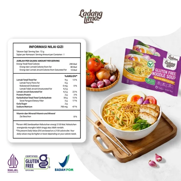 Mie Gluten Free Ladang Lima - Rasa Ayam Bawang - Image 4