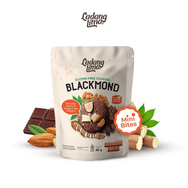 Blackmond Mini Bites 80g - Ladang Lima Cookies Gluten Free With Protein - Image 2