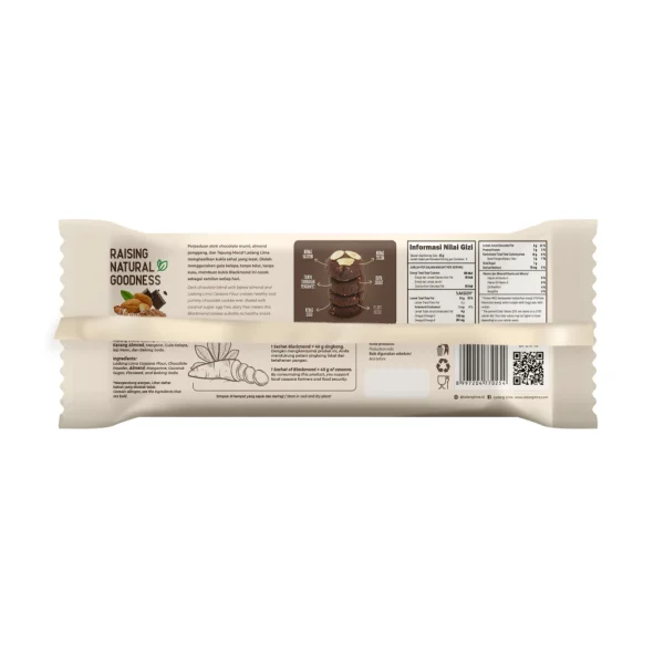 Blackmond Sachet 33g - Healthy Cookies Cokelat Almond Gluten Free Ladang Lima With Protein - Image 4