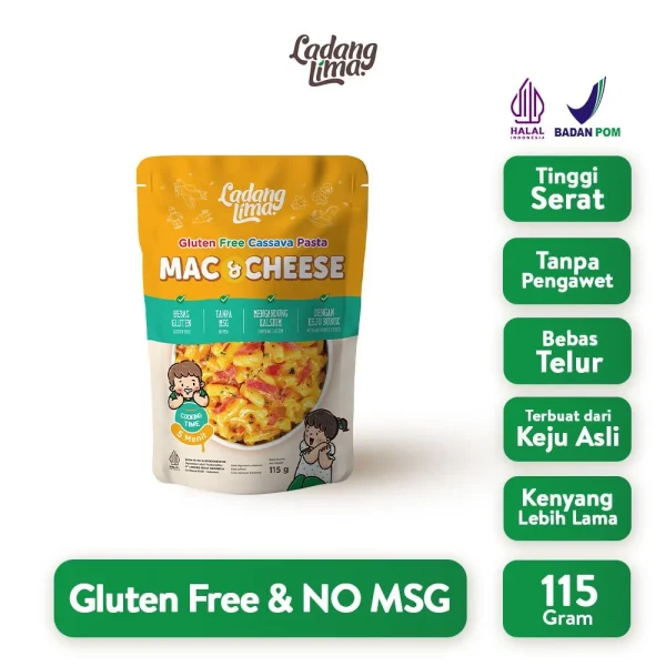 Pasta Mac and Cheese 115g - Pasta Gluten Free Ladang Lima - Image 4